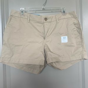 Khaki colored shorts